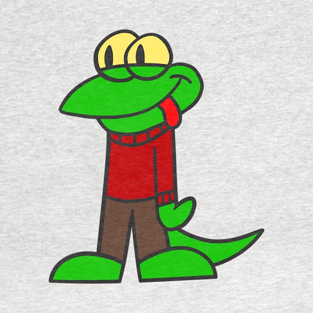 Cartoon Lizard Guy by npgcole